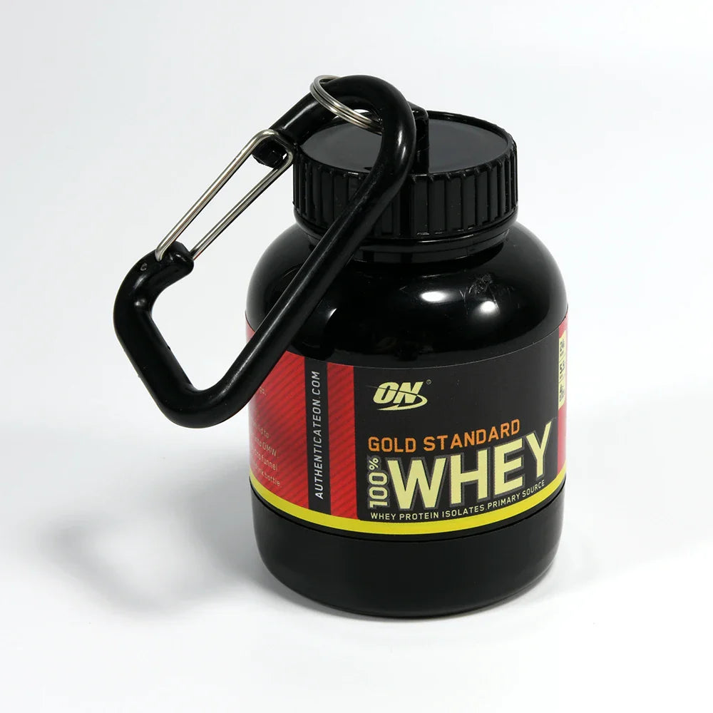 Portable Mini Protein Powder Bottle with Whey Keychain