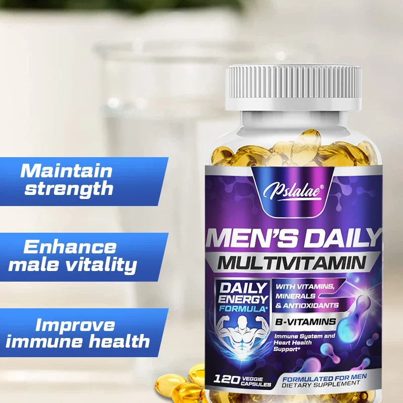 Men's Multivitamin Supplement with Vitamins A, B12, C, D and E