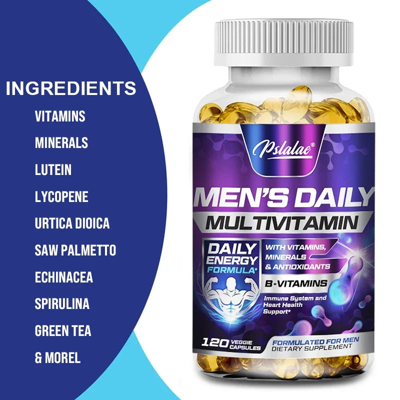 Men's Multivitamin Supplement with Vitamins A, B12, C, D and E
