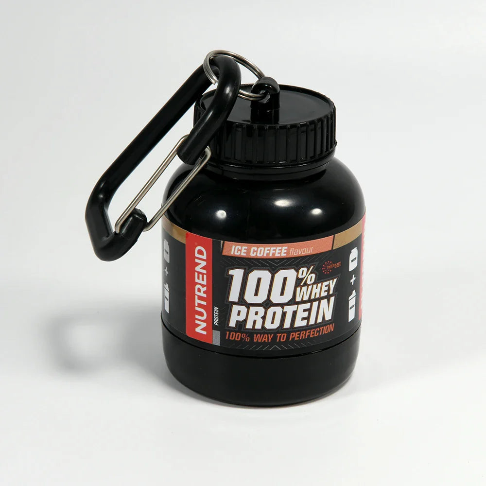 Portable Mini Protein Powder Bottle with Whey Keychain