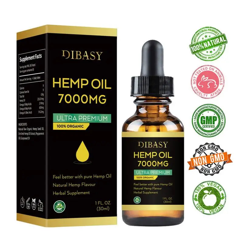 30ml Organic Hemp Seed Oil For Anxiety Stress Relief