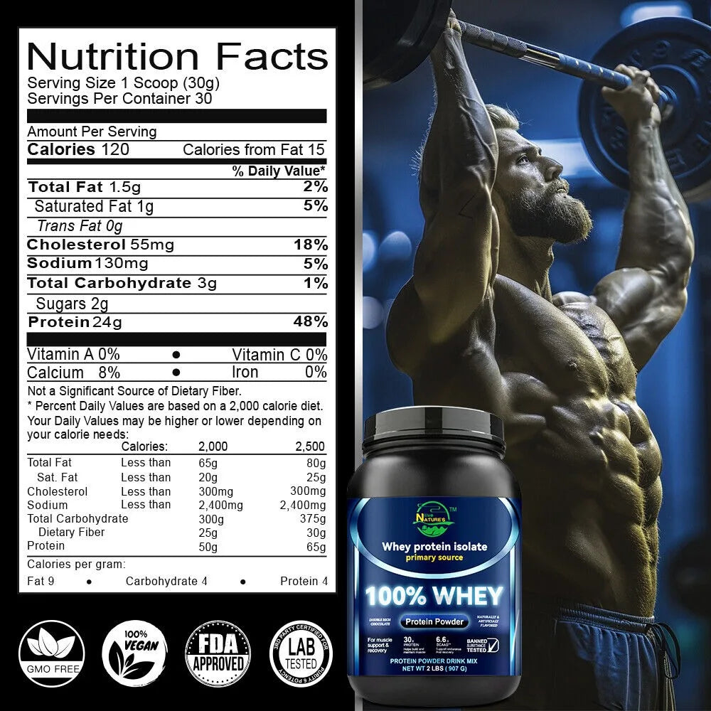 Nature's Live Whey Protein Powder 900g Chocolate Flavor