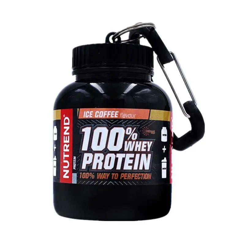 Portable Mini Protein Powder Bottle with Whey Keychain