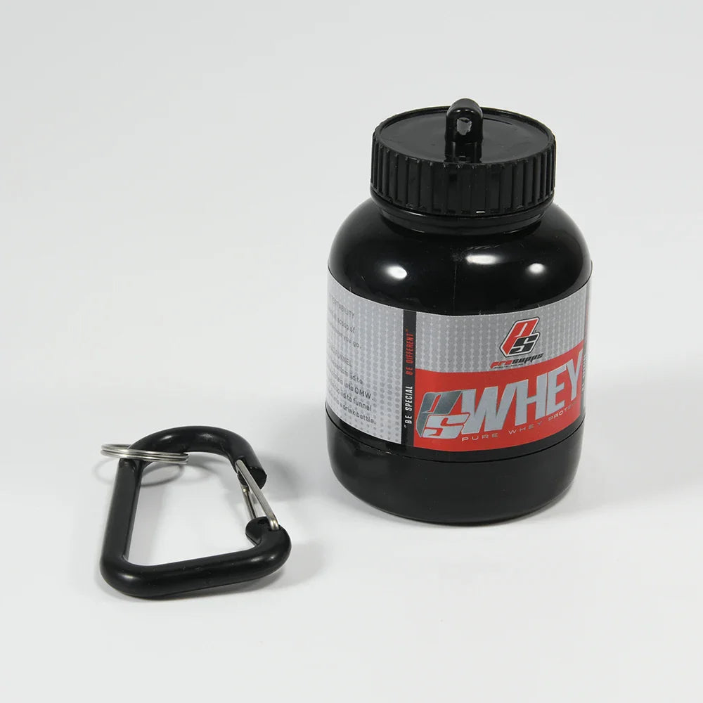 Portable Mini Protein Powder Bottle with Whey Keychain