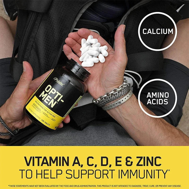 Opti-Men, Vitamin C, Zinc & Vitamins D, E, B12, 120 Capsules,