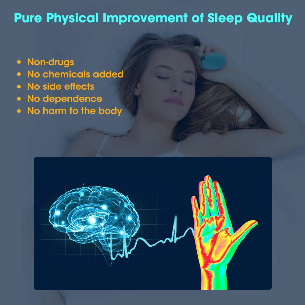 Hand Held Sleeping Healthy Pulse Stimulation Anxiety Relief Insomnia Soothe Device