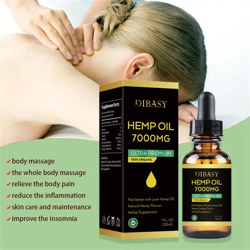 30ml Organic Hemp Seed Oil For Anxiety Stress Relief